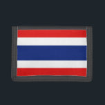 Thailand Flagga Wallet<br><div class="desc">Thailands flagga på framsidan av plånboken kommer att väcka thailändska minnen varje gång den dras ur fickan.</div>
