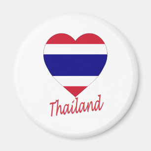 Thailand flaggahjärta magnet