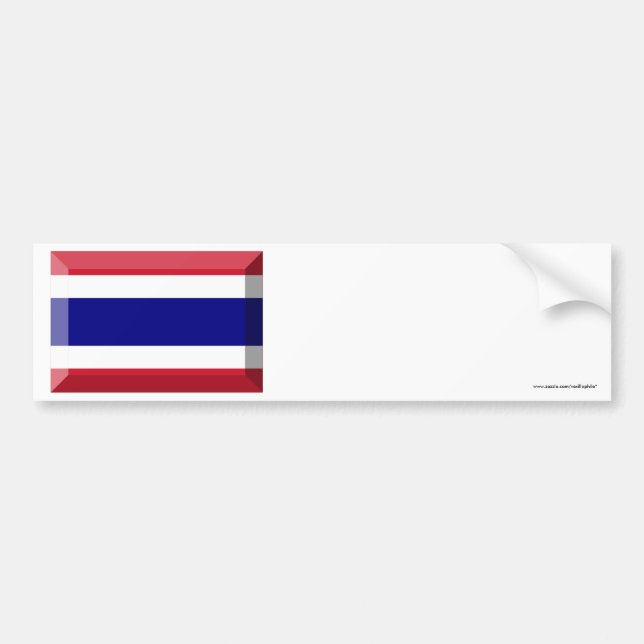 Thailand flaggajuvel bildekal (Framsidan)