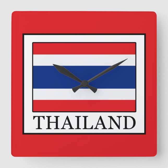 Thailand Fyrkantig Klocka (Framsida)