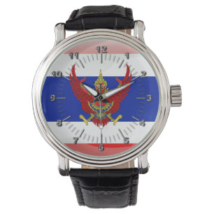 Thailand glansig flagga armbandsur