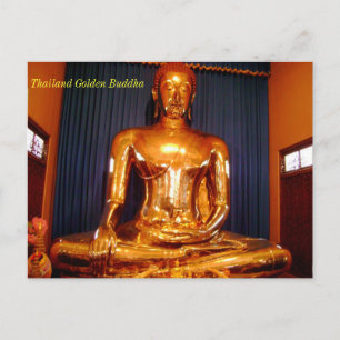 Thailand Golden Buddha Vykort