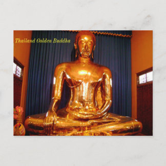 Thailand Golden Buddha Vykort
