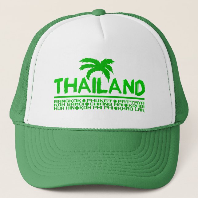 Thailand hat - välj färg truckerkeps (Framsida)