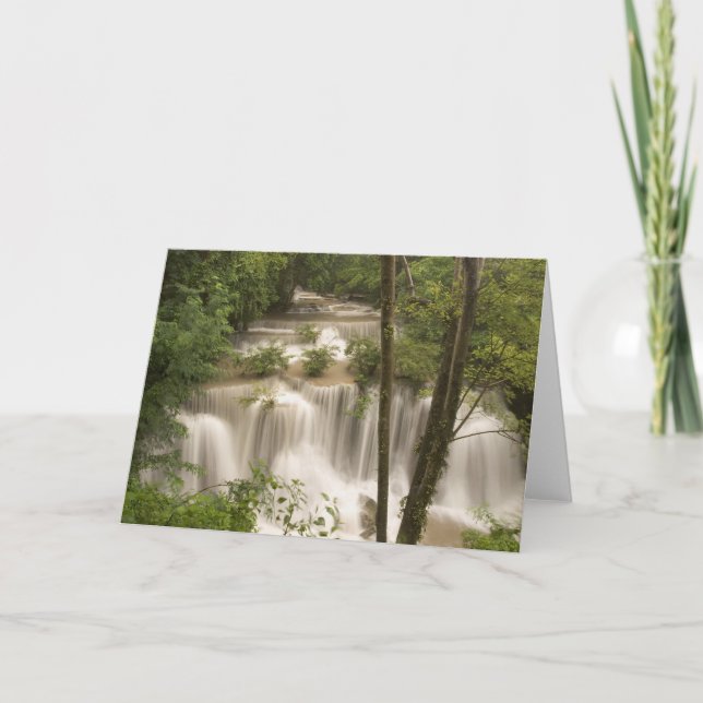 Thailand, Huai Mae Khamin vattenfall Kort (Framsida)