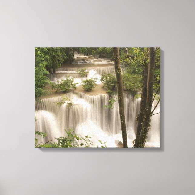 Thailand, Huai Mae Khamin Waterfall Canvastryck (Framsida)