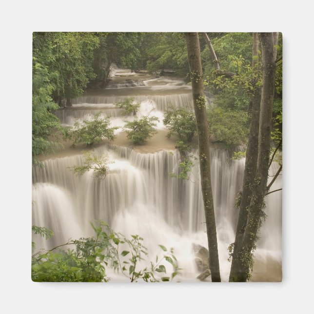 Thailand, Huai Mae Khamin Waterfall Magnet (Framsidan)