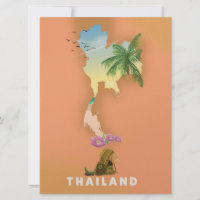 Thailand illustrerad karta