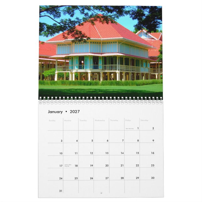 Thailand Interludes Kalender (Jan 2027)