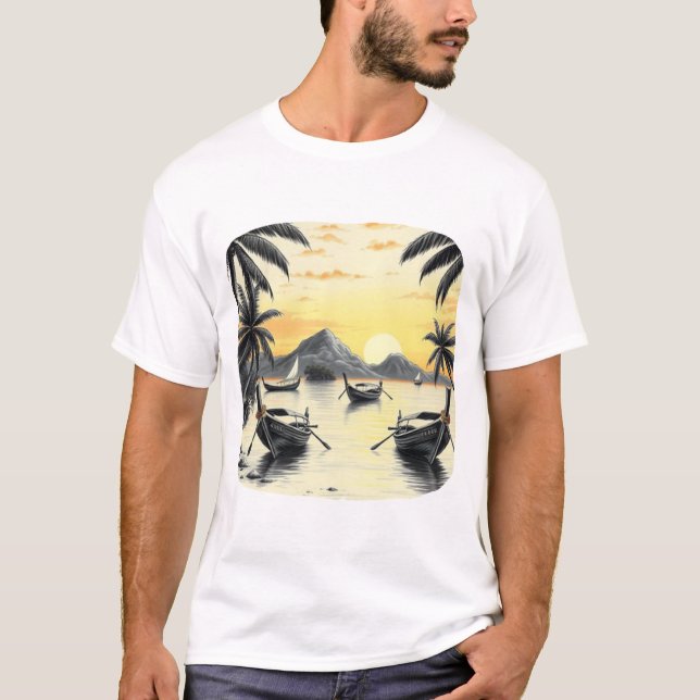 Thailand Island Scene T Shirt (Framsida)
