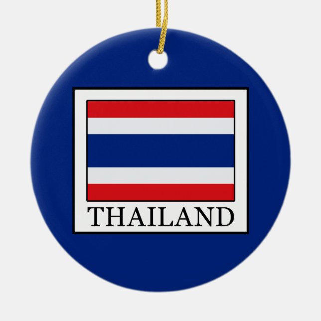 Thailand Julgransprydnad Keramik (Framsidan)