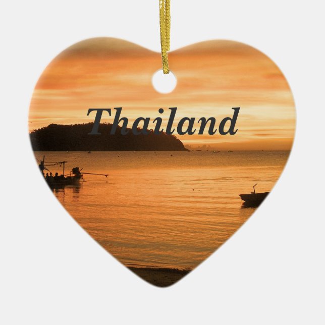 Thailand Julgransprydnad Keramik (Framsidan)