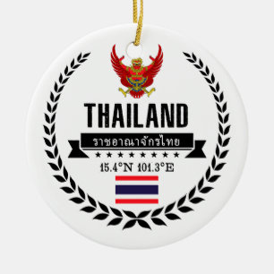 Thailand Julgransprydnad Keramik