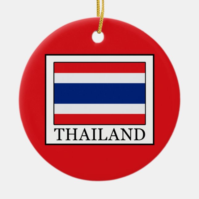 Thailand Julgransprydnad Keramik (Framsidan)