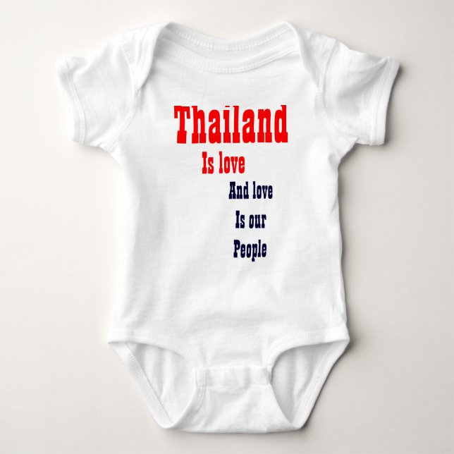 Thailand kärlek är våra folk t-shirts (Framsida)