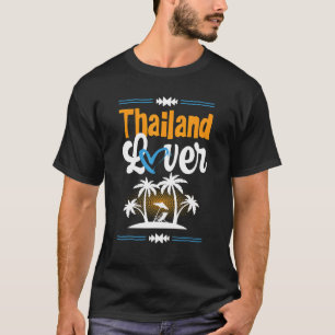 Thailand Kärlek Vacation Heart-sommarcitat T Shirt