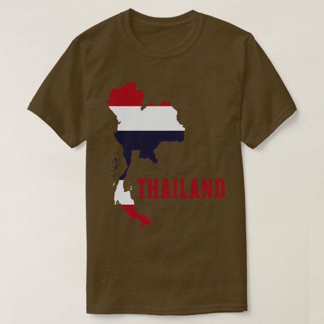Thailand karta flagga t shirt (Design framsida)