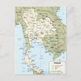 Thailand karta vykort