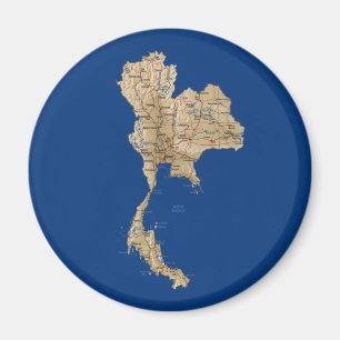 Thailand kartamagnet magnet