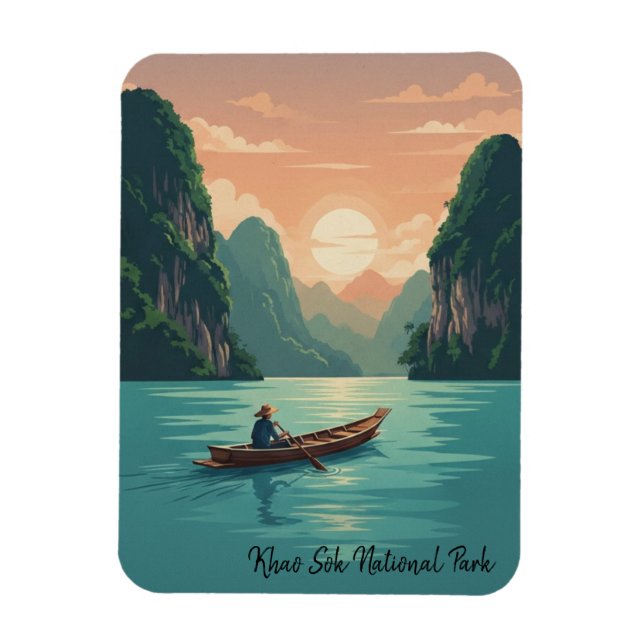 Thailand Khao Sok Nationalpark Resa Magnet (Vertikal)