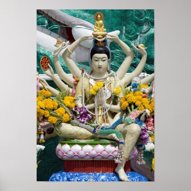 Thailand, Ko Samui alias Koh Samui). Wat Plai 2 Poster (Framsidan)