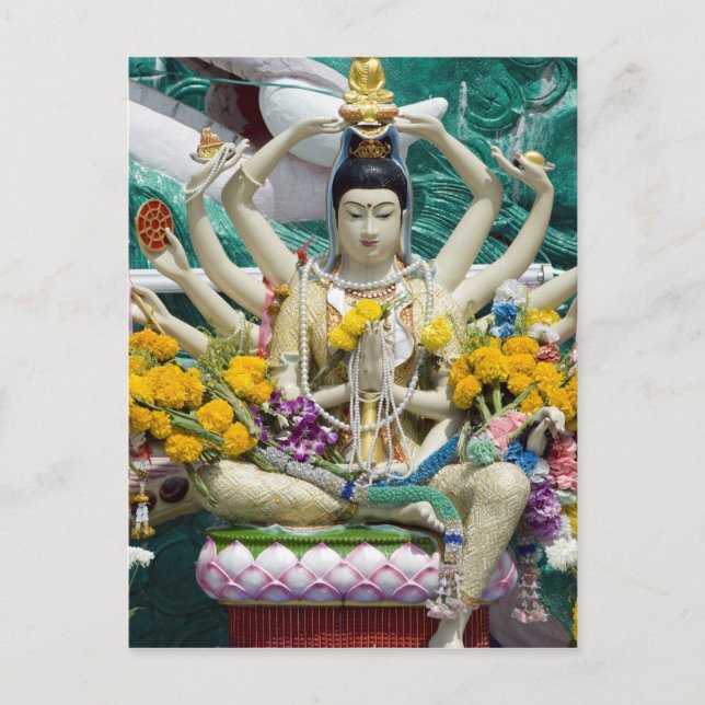 Thailand, Ko Samui alias Koh Samui). Wat Plai 2 Vykort (Framsida)