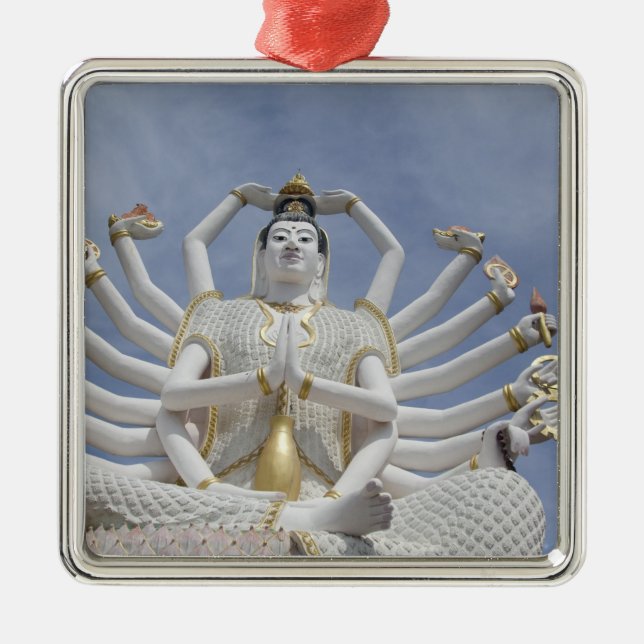 Thailand, Ko Samui alias Koh Samui). Wat Plai 3 Julgransprydnad Metall (Framsidan)