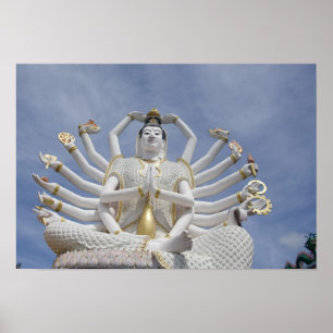 Thailand, Ko Samui (även Koh Samui). Wat Plai Poster