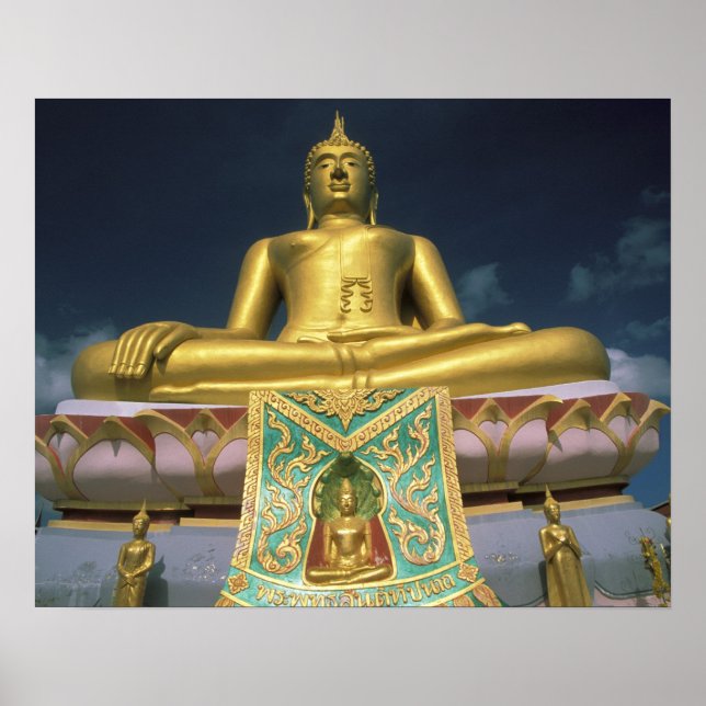 Thailand, Koh Samui-ön. Stor Buddha. Poster (Framsidan)