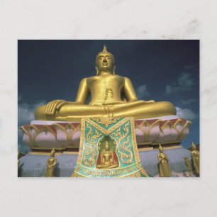Thailand, Koh Samui-ön. Stor Buddha. Vykort