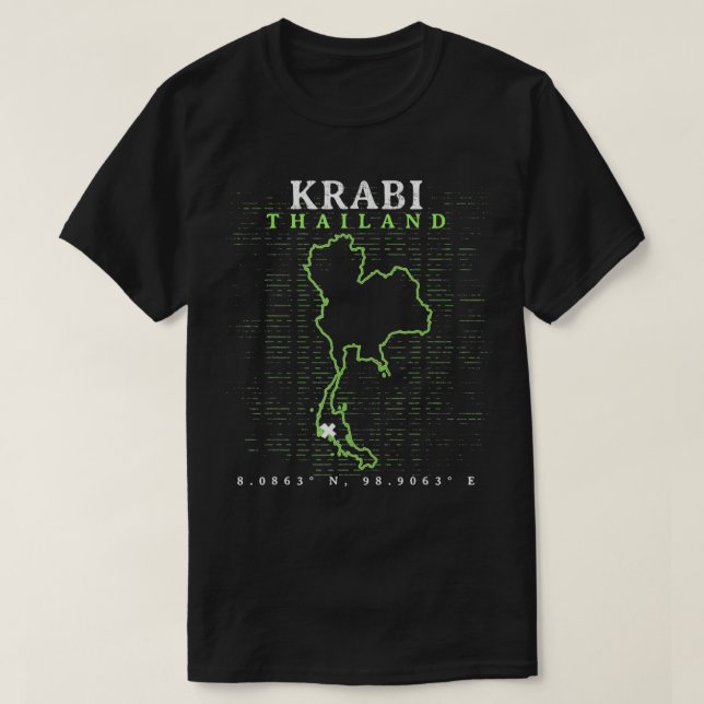 Thailand Krabi T Shirt (Design framsida)
