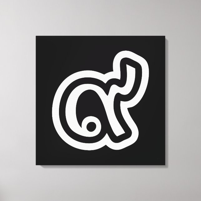Thailand Lucky Number 9 / nio / ๙ (Gao/Kao) Thai Canvastryck (Framsida)