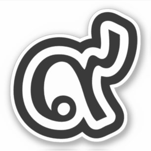 Thailand Lucky Number 9 / nio / ๙ (Gao/Kao) Thai Klistermärken