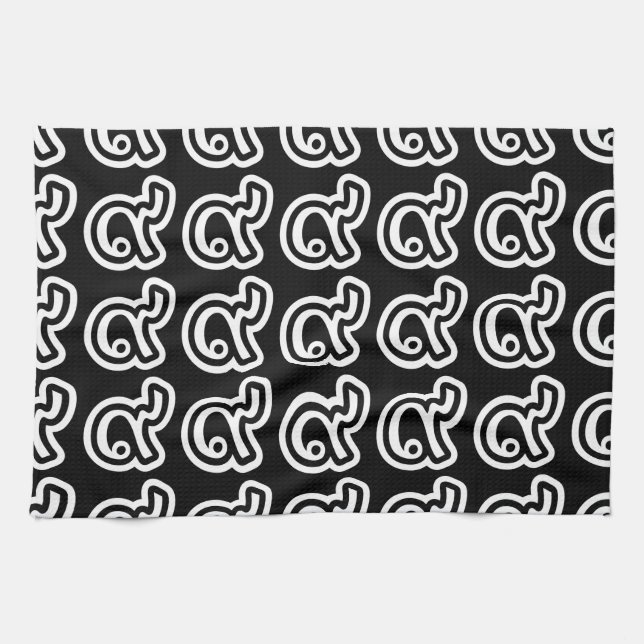 Thailand Lucky Number 9 / nio / ๙ (Gao/Kao) Thai Kökshandduk (Horisontell)