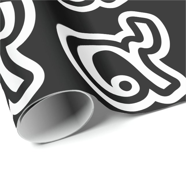 Thailand Lucky Number 9 / nio / ๙ (Gao/Kao) Thai Presentpapper (Rullad Hörn)