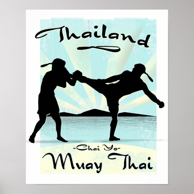 Thailand Muay Thai Poster (Framsidan)