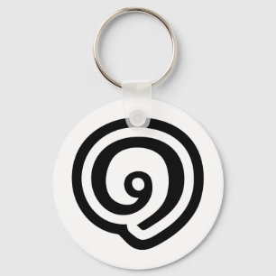 Thailand, nummer 1/ett/๑ (Nueng) thailändska Nyckelring