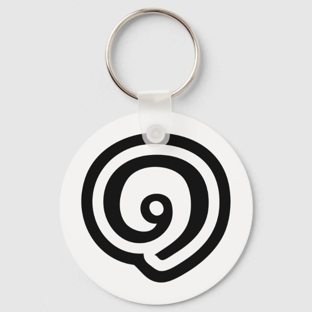 Thailand, nummer 1/ett/๑ (Nueng) thailändska Nyckelring (Framsida)