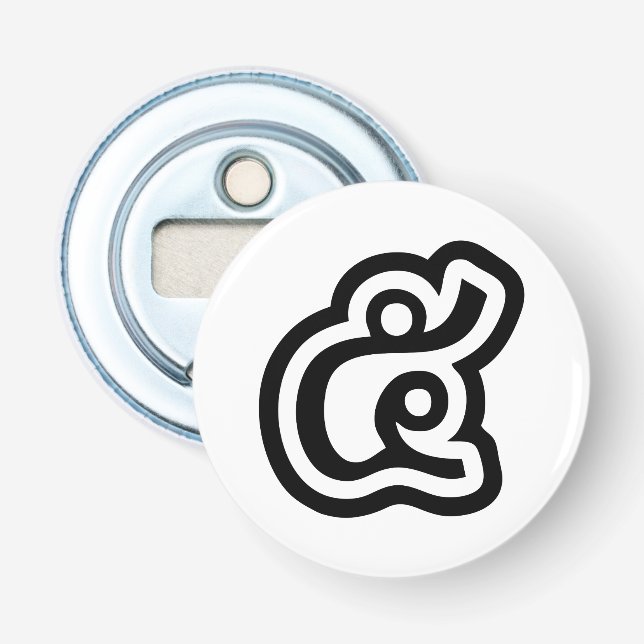 Thailand nummer 5/fem/๕ (Haa/Ha) thai-skript Flasköppnare (Framsidan)