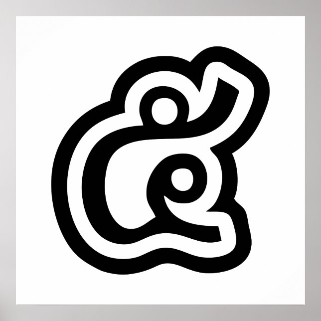 Thailand nummer 5/fem/๕ (Haa/Ha) thai-skript Poster (Framsidan)