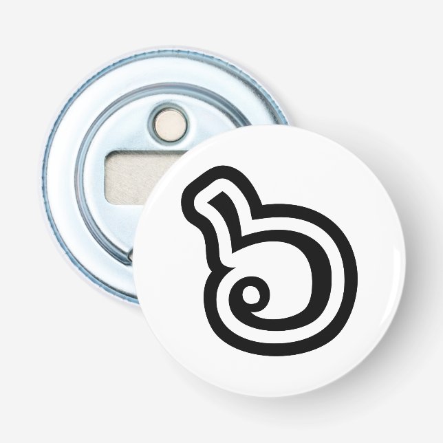 Thailand, nummer 6/sex/๖ (Ho/Hok) thailändska Flasköppnare (Framsidan)