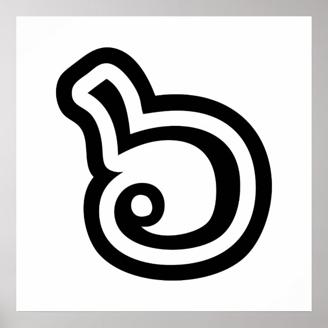 Thailand, nummer 6/sex/๖ (Ho/Hok) thailändska Poster (Framsidan)