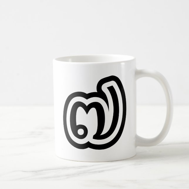 Thailand Nummer 7 / Sju / ๗ (Jed/Chet) Thai Kaffemugg (Höger)