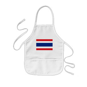 Thailand och flagga barnförkläde