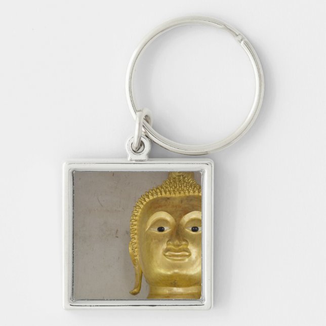 Thailand, ön Ko Samui alias Koh Samui). 2 Fyrkantig Silverfärgad Nyckelring (Framsidan)