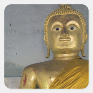 Thailand, ön Ko Samui (även Koh Samui). Fyrkantigt Klistermärke
