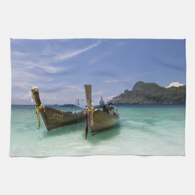 Thailand, Phi Phi Don-ön, Yong Kasem-stranden, Kökshandduk (Horisontell)