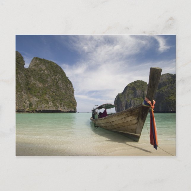 Thailand, Phi Phi Ljugit ön, Maya Bay. Vykort (Framsida)