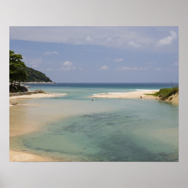Thailand, Phuket, Nai Harn-stranden. Poster (Framsidan)