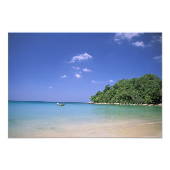 Thailand, Phuketön. Strand. Fototryck (Framsidan)